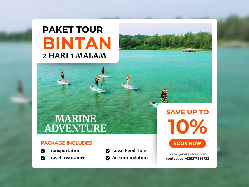 Paket Tour Bintan 2D1N Snorkeling Kano