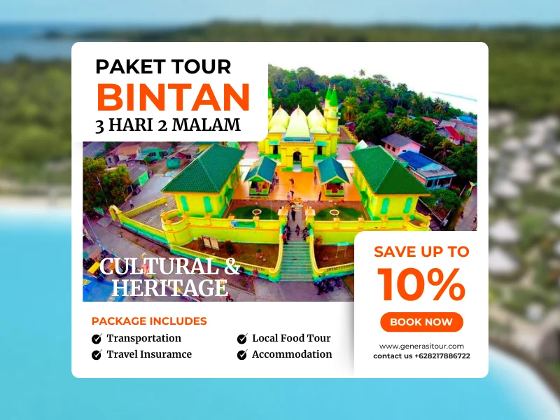 Paket Tour Bintan 3D2N Pulau Penyengat